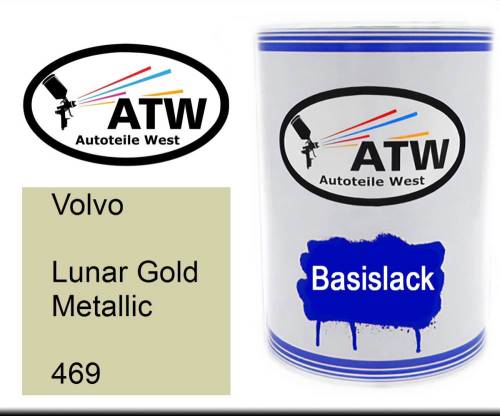 Volvo, Lunar Gold Metallic, 469: 500ml Lackdose, von ATW Autoteile West.